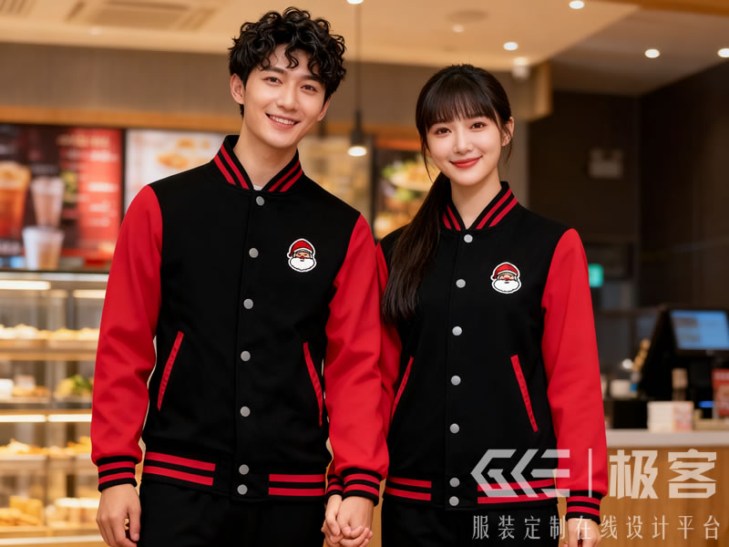 餐饮行业工作服定制:棒球夹克定制,餐饮服务员也能穿出街潮感?